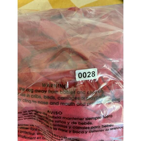 Free People Time On My Side Red Floral Mini Wrap Dress Size M Valentine’s Day - Picture 16 of 16